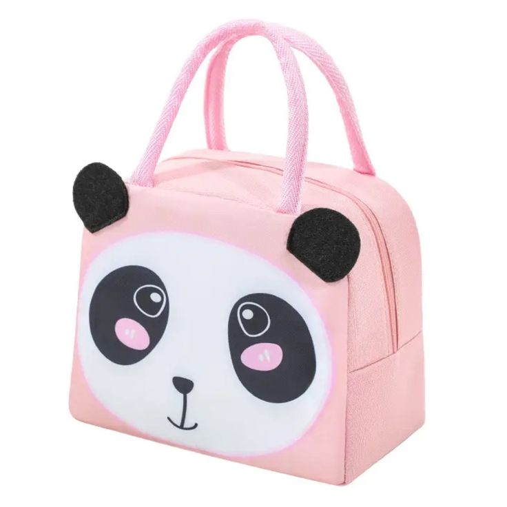 Brand New W/ Tags!! Color- Pink Panda Bear Insulated Lunch Kit Lunch Bags For Children Lunch Bags For Girl Cartoon Insulation Lunch Bags Canvas 25-36m,4-6y,7-12y Bags For Children Bag Infant Lunch Insulation Pink School Bag With Cartoon Print, Pink Kawaii Bag With Cute Design, Kawaii Pink Bag For Gift, Casual Pink Bag With Cartoon Print, Cute Rectangular Pink Lunch Bag, Cute Pink Lunch Bag For Gift, Pink Cartoon Print Bag For Everyday Use, Pink Bags With Cartoon Print For Daily Use, Cute Pink Bags With Cartoon Print