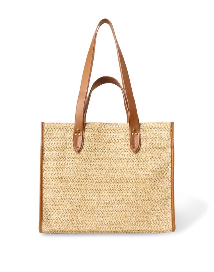 Jerome Dreyfuss's Leon bag is the ideal warm weather carryall. Crafted from raffia and leather, this boxy bag features an interior zipper pocket and two sets of handles for versatility. Take it with you on your next getaway as a fashionable yet functional everyday bag. Boxy Bags, Jerome Dreyfuss, Everyday Bag, Warm Weather, Bag Making, Straw Bag, Burlap Bag, Zipper Pocket, Leather Bag