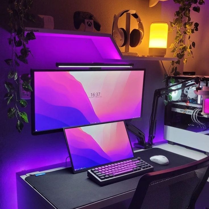 Gaming pc, pc, gaming, gaming accessories Two Monitor Setup Gaming, Triple Monitor Setup Gaming, Single Monitor Setup, One Monitor Gaming Setup, Portable Monitor Setup, Single Monitor Gaming Setup, Ultra Wide Monitor Setup, 2 Monitor Setup, Two Monitor Setup