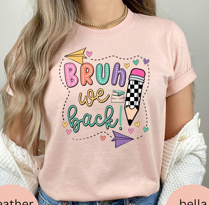 Bruh We Back Shirt, Bruh Teacher Shirt, Back to School T-Shirt, Teacher Gift, First day of school, Back-To-School Tee, 1st day of school tee Pink School Spirit T-shirt For Back To School, Pink T-shirt For Back To School, Cute Slogan T-shirt For Back To School, Fun Slogan T-shirt For School, Cute Slogan Tops For School, Cute T-shirt For Back To School Teacher Appreciation, Cute T-shirt For Teacher Appreciation Back To School, Back To School Tops With Funny Text, Cute Text Print T-shirt For Back To School