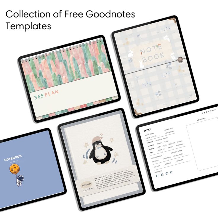 the collection of free godmotes templates is displayed in four different colors and sizes