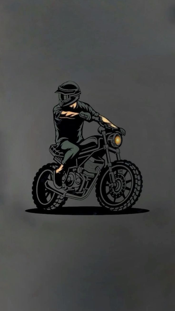 a man riding on the back of a motorcycle wearing a helmet and holding his arm out