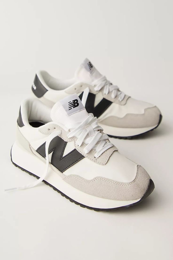 237 Sneakers | Free People 237 New Balance, Retro Sneakers Outfit, Trendy Tennis Shoes, Preppy Sneakers, Trendy Womens Sneakers, New Balance 237, N Logo, Work Sneakers, Sneakers Street Style