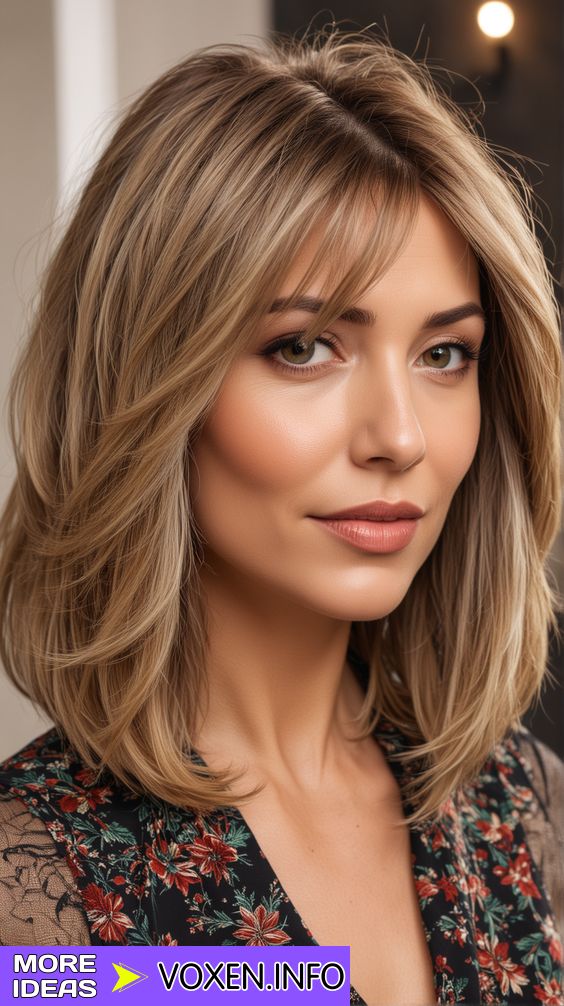 Shoulder Length Haircuts For Fine Hair, Medium Length Hair With Layers Straight, Haircuts For Chubby Faces, Collarbone Length Hair, Hairstyle 2024, Chubby Face Haircuts, Medium Hair Styles For Women, Flattering Hairstyles, Haircuts For Medium Length Hair