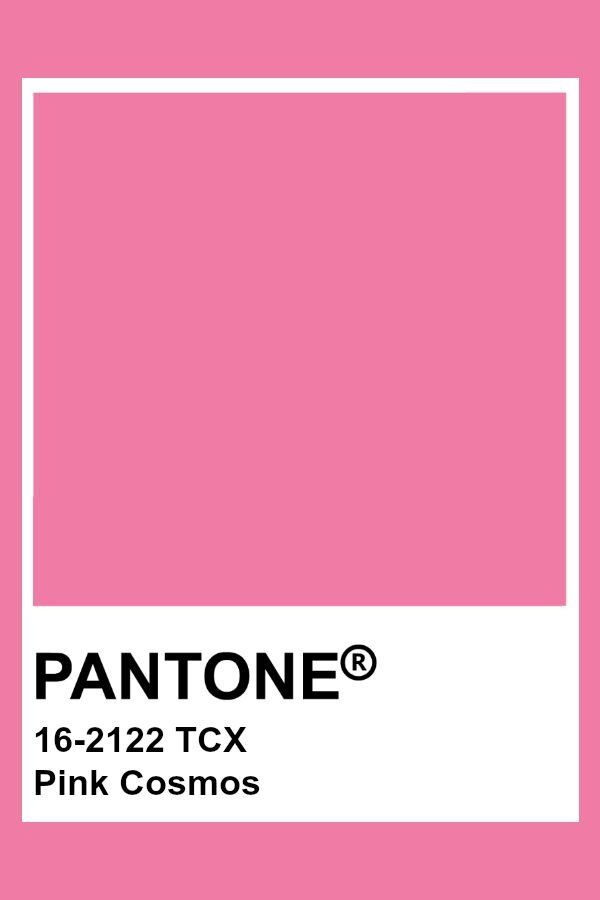 pantone's pink color is shown with the words, 12 - 1222 tcx