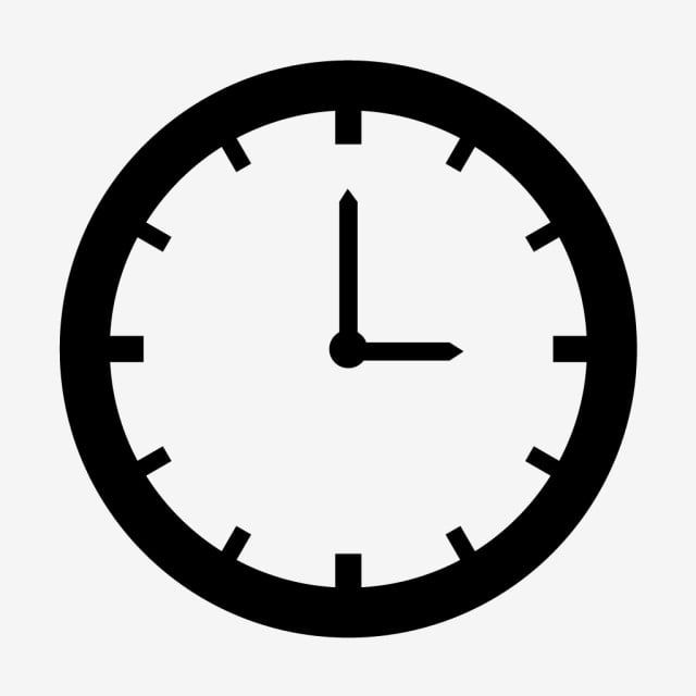 a black and white clock icon with the time is 11 20pm to 3 30pm