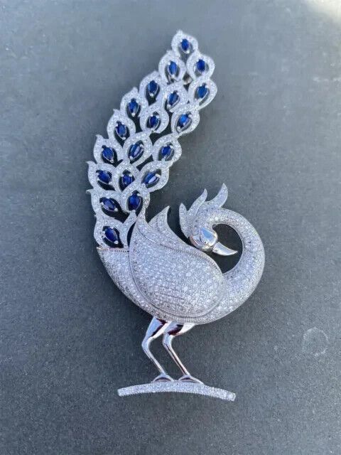 Peacock Brooch, Peacock Ring, Silver Prices, Marquise Cut, Gold Finish, Jewelry Art, Brooch Pin, Ebay Finds, Brooches