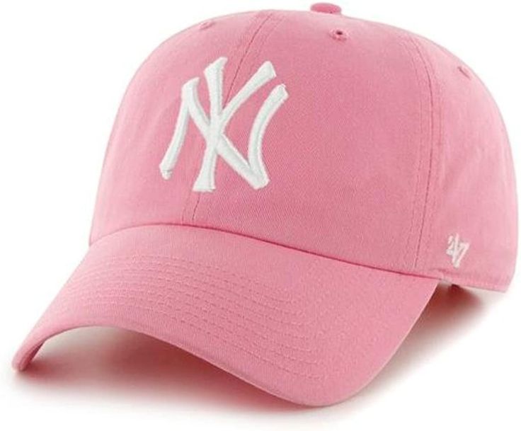 Pink Yankees Hat, New York Yankee Hat, Yankees Hat, Red Socks Fan, Pink Cap, Yankees Baseball, Pink Accessories, Pink Hat, Gifts For Sister