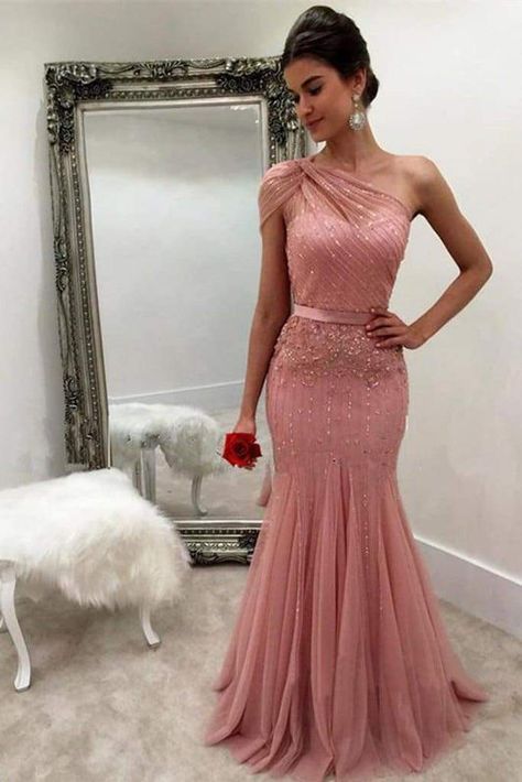 Fitted Tulle Dress With Sashes, Kain Tile, Formal Ball Gown, Beaded Prom Dress, فستان سهرة, Mermaid Evening Dresses, Tulle Prom Dress, Cheap Prom Dresses, Evening Gowns Formal