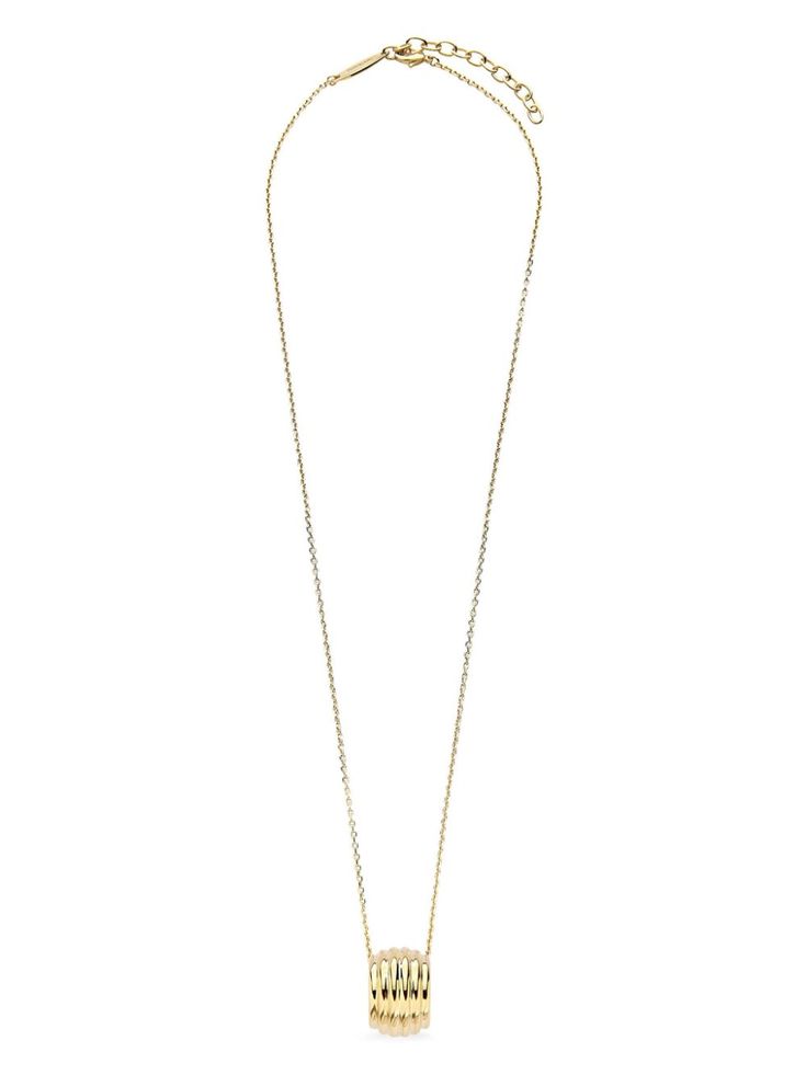 gold-tone polished finish delicate chain Gancini pendant lobster claw fastening Pendant Necklace Gold, Ring Watch, Demi Fine Jewelry, Delicate Chain, Fine Rings, Fine Earrings, Ballet Flat Shoes, Gold Pendant Necklace, Watches Jewelry