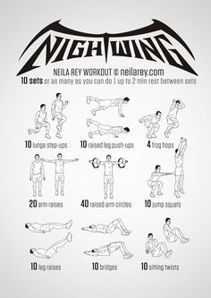 a poster with instructions on how to do a workout