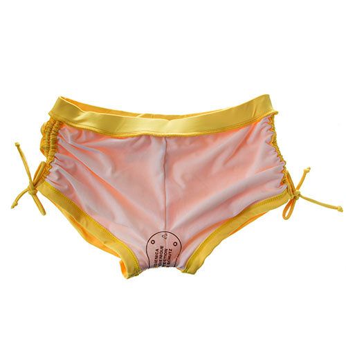 EachGreat for carnival costumes!Material: Fiber Nylon/Spandex Pink Retro Stretch Swimwear, Rave Swimwear For Summer Costume Party, Stretch Nylon Swimwear With Drawstring, Stretch Nylon Swimwear With Boning, Yellow Fitted Swimwear With Drawstring, Summer Costume Bottoms Fitted, Stretch Drawstring Swimwear For Party, Stretch Swimwear With Drawstring For Party, Fitted Yellow Swimwear With Drawstring