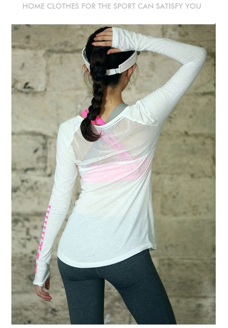 Fitness Yoga Shirt Breathable Sportswear Women T Shirt Sport Yoga Top – bydudecom Functional Tops For Light Sports With Relaxed Fit, Functional Tops With Relaxed Fit For Light Sports, Functional Relaxed Fit Tops For Light Sports, Casual Stretch Activewear For Light Sports, White Long Sleeve Sportswear T-shirt, Sporty Stretch Tops With Go-dry Technology, Sporty Stretch T-shirt With Raglan Sleeves, Relaxed Fit Athleisure Tops For Light Exercise, Casual Long Sleeve T-shirt For Gym