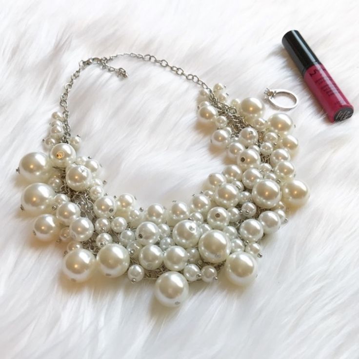 Nwt, New With Tags. Will Arrive To You New With Protective Package,Smoke Free Home. Same Day Shipping, Add This To A Bundle And Save, Offers Are Welcome! Thanks For Stopping By! Instagram: @Haveit.Wearit.Loveit Handmade Pearl Necklace, Beautiful Pearl Necklace, Pearl Statement Necklace, White Silver, Womens Jewelry Necklace, Faux Pearl, Silver Chain, Wedding Jewelry, Pearl Necklace