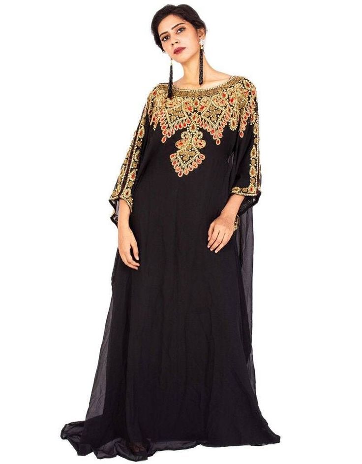 Subhanallah Chic A-line embroidered farasha dress Black 👗 Shop latest Kaftan which are made up from best quality fabrics with latest styles from our large collections at https://bit.ly/3eafqPe Shop Now : https://bit.ly/3Mayg88 Buy online @ $65 #kaftanstylemaxidresses #kaftansdesigns #kaptanclothes #khaftandress #ladieskaftandresses #arabicattire #caftan Luxury Embroidered Black Kaftan, Kids Kaftan, Kaftan Style, Net Lehenga, Moroccan Caftan, Islamic Clothing, Black Tunic, Hip Dress, Kaftan Dress