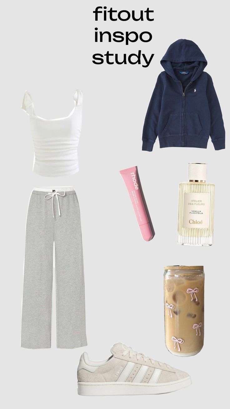 ~#cute ~#outfit~ #inspo ~#study ~ Cute Study Outfit, Homework Outfit, Exam Day Outfit, Study Day Outfit, Study Outfit Comfy, Studying Outfit, Study Fits, Cosy Study, Study Outfits