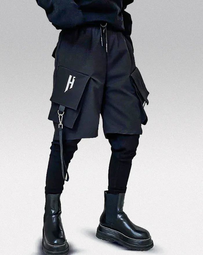 * Techwear Cargo Pants - Faux Two Piece "Hirako" are in Asian size: Please choose at least one size larger than your usual size. Check the size guide for more details. Adopt a unique style with these cargo pants Size Guide (cm) Size (cm) Waist Length S 68 94 M 72 95 L 76 96 XL 80 97 XXL 84 98 Size Guide (inches) Size (in) Waist Length S 26.77 37.01 M 28.35 37.40 L 29.92 37.80 XL 31.50 38.19 XXL 33.07 38.58 Go big with the Techwear Cargo Pants - Faux Two Piece "Hirako". So, do you want to play th Winter Techwear Bottoms With Side Pockets, Fall Techwear Bottoms For Outdoor, Fall Outdoor Techwear Bottoms, Techwear Bottoms With Hip Pockets For Winter, Techwear Pants For Outdoor Fall Season, Fall Outdoor Techwear Pants, Functional Winter Pants With Multiple Pockets, Winter Trousers With Multiple Pockets, Winter Techwear Bottoms With Multiple Pockets