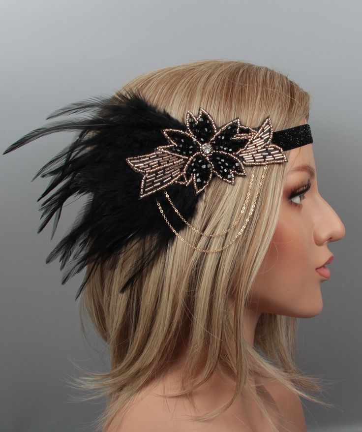 1920s Hair Accessories Diy, 1920s Hair Long Gatsby Headbands, Roaring 20s Headpiece Diy, Diy Flapper Headpiece, Great Gatsby Headpiece Diy, 20s Headpiece Diy, Flapper Headband Diy, Gatsby Headpiece Diy, Diy Gatsby Headband