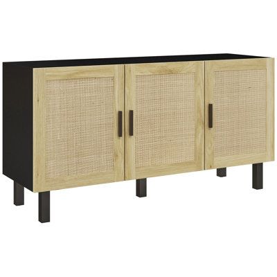 an image of a sideboard with wicker doors