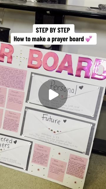 a bulletin board that has been made to look like it is written in pink and white