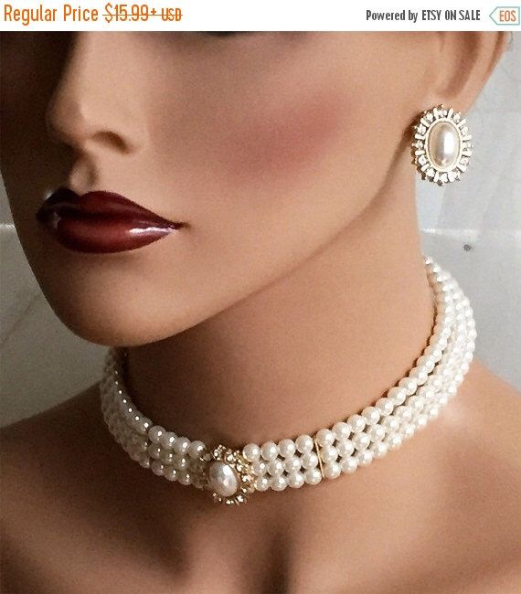 A personal favorite from my Etsy shop https://www.etsy.com/listing/472126818/bridal-jewelry-set-bridal-choker Elegant White Pearl Charm Choker, Elegant Pearl White Choker Jewelry, Elegant White Choker With Pearl Charm, Delicate Formal Choker Jewelry, Elegant Pearl White Choker With Pearl Chain, White Pearl Drop Jewelry Sets, Elegant Pearl Embellished Choker Jewelry, Elegant Pearl Choker Bridal Necklace, Elegant Pearl Beaded Choker Necklace