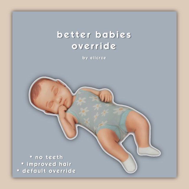 a baby laying on its back with the words, better babies overridde