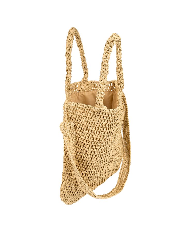 The must have ViXstraw bag to carry all of your essentials.Use this bag as your everyday summer go to bag or double as a grocery bag on the go.The possibilities are endless.Features:   17"H x 16" W;  Short handle 5";  Strap 15" long that hoops through bag;  Strap width 1 3/4";  Lined, no pockets; Style# 723-907-053O/Sbr {mso-data-placement:same-cell;}br {mso-data-placement:same-cell;}br {mso-data-placement:same-cell;}br {mso-data-placement:same-cell;} Grocery Bag, Bag Straps, Drawstring Backpack, Straw Bag, The Go, Carry On, Must Haves, Straw, Backpacks