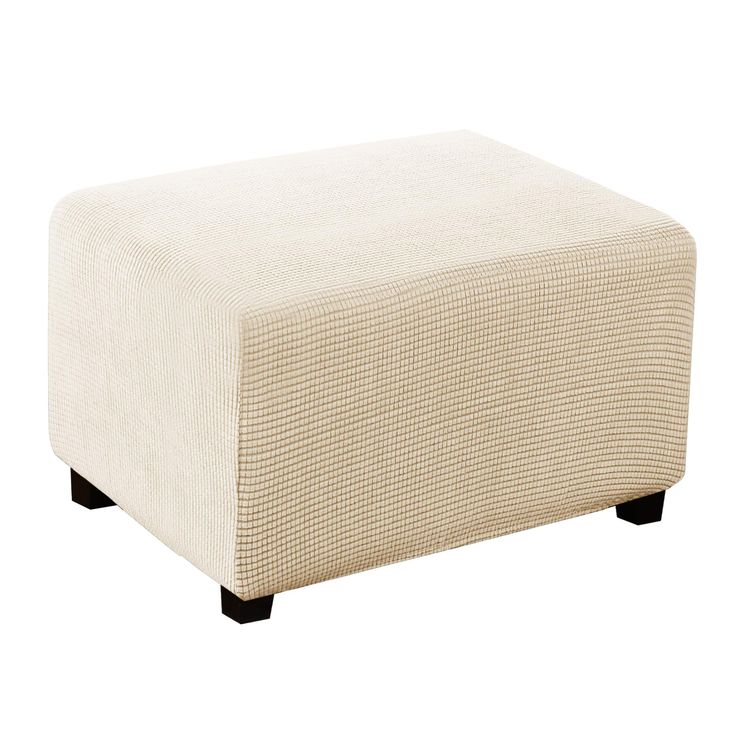 PRICES MAY VARY. Jacquard Strethy Fabric Imported PERFECT FIT: Our 1 piece stretch ottoman slipcover fit most ottoman. 2 Size available: LARGE size fit 29-34" length, 24-28" width, 15-17" height. X-LARGE size fit 33-38" length, 28-33" width, 15-17" height. Always measure your ottoman before ordering FUNCTIONAL: Ottoman is usually used as foodrests which is easy to get dirty. Having a ottoman cover not only protects your ottoman from daily tear, spills, stains and so on, but also gives your ottom Cover Ottoman, Slipcover Sofa, Ottoman Slipcover, Stool Covers, Ottoman Cover, Back To Home, Furniture Slipcovers, Furniture Protectors, Jacquard Pattern