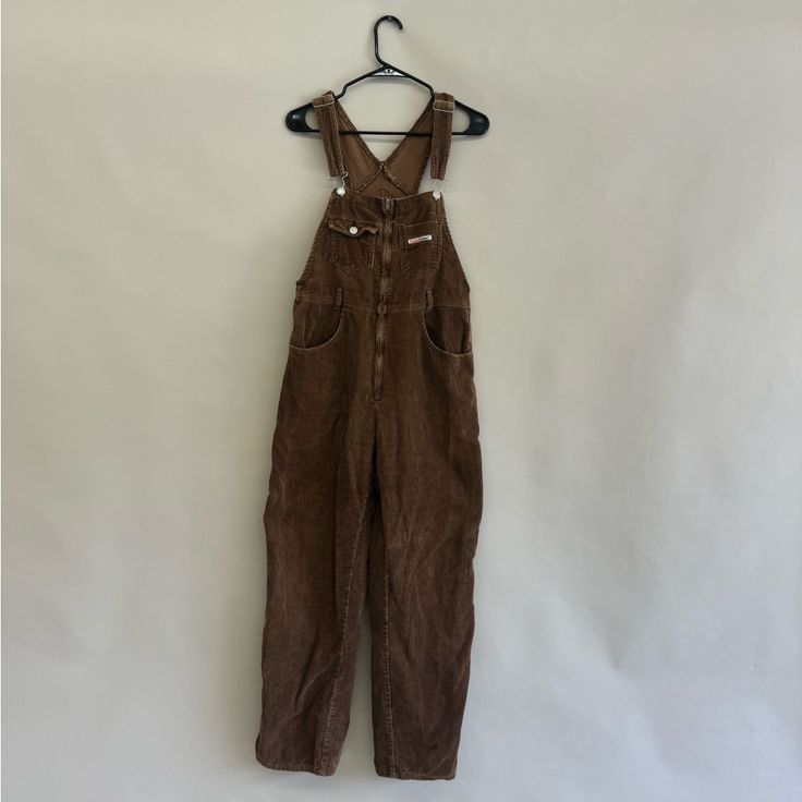 Vintage Overalls Rare, Brown Corduroy Overalls Men Or Women Overalls Brown Corduroy Overalls, Thrifting Manifestation, Brown Overalls, Women Overalls, London Brown, Vintage Overalls, Overalls Men, Corduroy Overalls, Women's Overalls