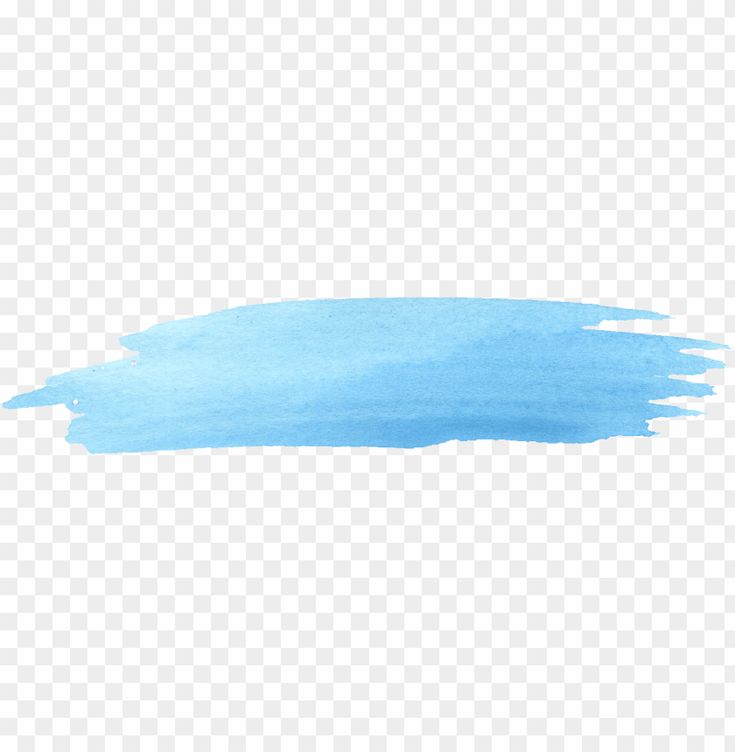 a blue watercolor stain on a white background