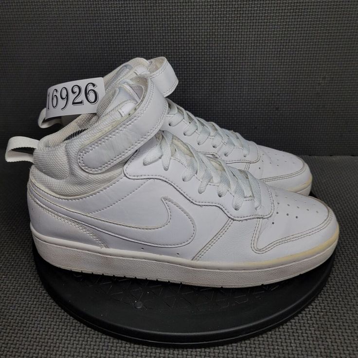 I just added a new item to eBay, Nike Court Borough Mid 2 Shoes Youth Sz 7 White Sneakers! #eBay #eBaySeller Nike High-top Sneakers, Nike Mid-top Skate Shoes With Cushioned Footbed, Nike Ankle-high Sneakers With Rubber Sole, Nike Casual Mid-top Basketball Shoes, Nike Lace-up Casual Basketball Shoes, Nike Casual Basketball Shoes, Casual Nike Mid-top Basketball Shoes, Nike Casual Lace-up Basketball Shoes, Nike Synthetic High-top Lace-up Sneakers