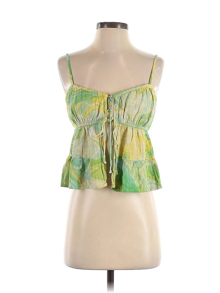 American Eagle Outfitters Sleeveless Blouse Size: Small Tops - used. 100% VISCOSE | American Eagle Outfitters Sleeveless Blouse: Green Tops - Size Small Green Sleeveless Cotton Camisole, Green Sleeveless Summer Camisole, Green Sleeveless Casual Camisole, Green Casual Camisole, Green Vacation Cami Tank Top, Green Cami Tank Top For The Beach, Green Cotton Summer Camisole, Green Cotton Camisole For Vacation, Green Cotton Camisole For The Beach