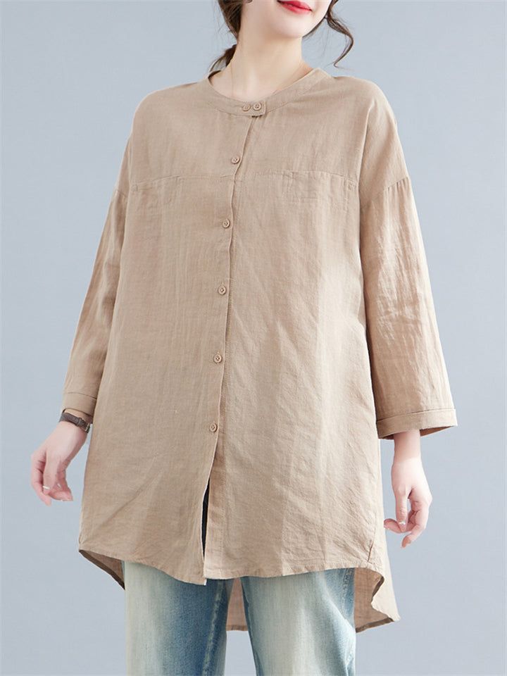 Description Product ID: TP2051867 Material: Cotton, Polyester, Metallic Fabric Pattern: Solid Color Closure: Button Sleeve: Long Sleeve Season: Spring, Summer Style: Fashion, Casual, Simple Occasion: Daily, Travel, Holiday Package included 1 * Shirt Size Chart (Asian Size) Please allow 1-3 cm measured error. Size Shirt Length Chest Sleeve Length M 82cm | 32.3 in 108cm | 42.5 in 35cm | 13.8 in L 83cm | 32.7 in 112cm | 44.1 in 36cm | 14.2 in XL 84cm | 33.1 in 116cm | 45.7 in 37cm | 14.6 in XXL 85cm | 33.5 in 120cm | 47.2 in 38cm | 15.0 in Shirt Size Chart, Metallic Fabric, Fabric Pattern, Shirt For Women, Button Shirt, Stand Collar, Fabric Patterns, Summer Style, Season Spring