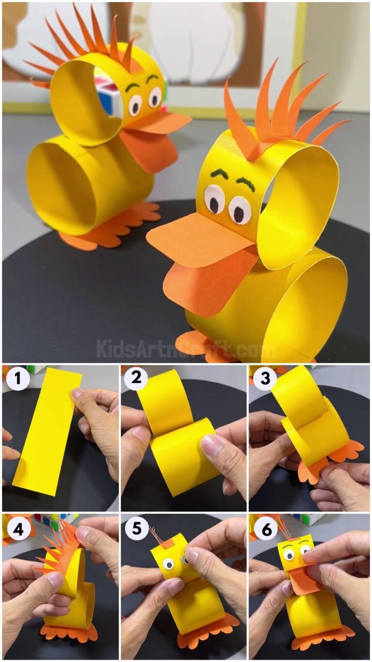 how to make an origami bird out of construction paper