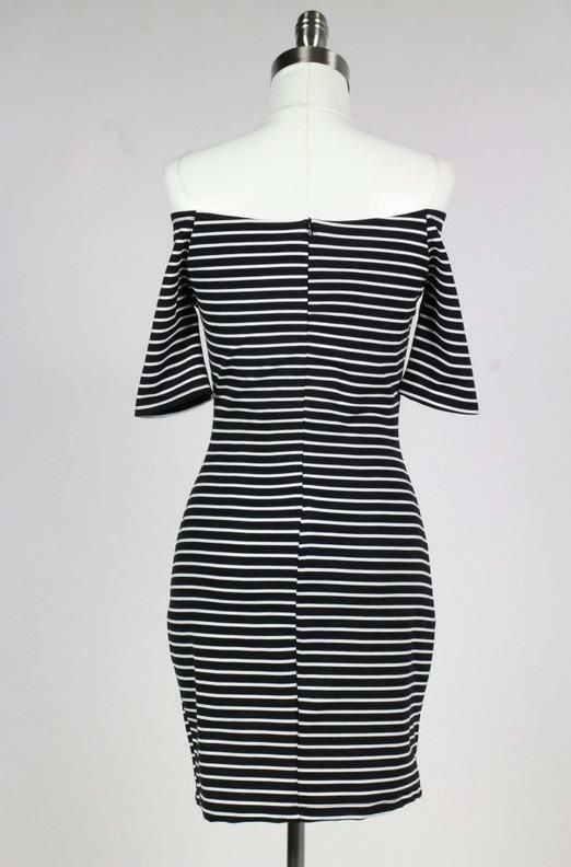 STYLE INFORMATION: It’s hard to top your favorite LBD, but this off-the-shoulder dress does! The Movin' On Baby Off-The-Shoulder Striped Bodycon Dress tops them all! You’ll love the way you look in this bardot dress shoulder bearing little number with half sleeves. Features bodycon off-the-shoulder bodice with striped wrap top and attached half sleeves that complete the awesome dress. DETAILS & CARE: Rayon/Nylon/Spandex. Hand wash cold. Made in the USA. SHIPPING: Orders are processed within 1-2 Movin On, Striped Bodycon Dress, Boho Pink, Dress Tops, Bardot Dress, Pink Boho, Dress Boho, Shipping Orders, Wrap Top