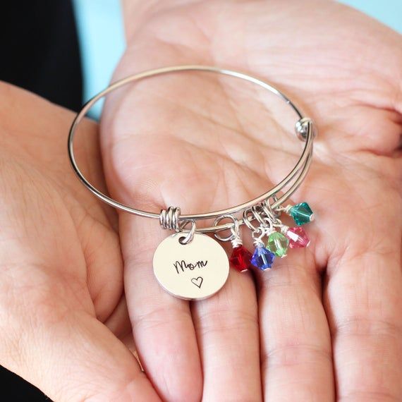 Mother's Day Personalized, Mom Bracelet with Birthstones, Mom Gift, Birthstone Bracelet, Birthstone Engraved Bracelets For Birthday And Mother's Day, Engraved Charm Bracelet For Mother's Day Personalized Gift, Charms Bracelet For Birthday And Mother's Day Gift, Engraved Charm Bracelet For Birthday And Mother's Day, Charms Bracelets For Mother's Day Birthday Gift, Mother's Day Charms Name Bracelet, Mother's Day Name Bracelet With Charms, Mother's Day Sterling Silver Name Bracelet, Mother's Day Name Bracelet With Birthstone