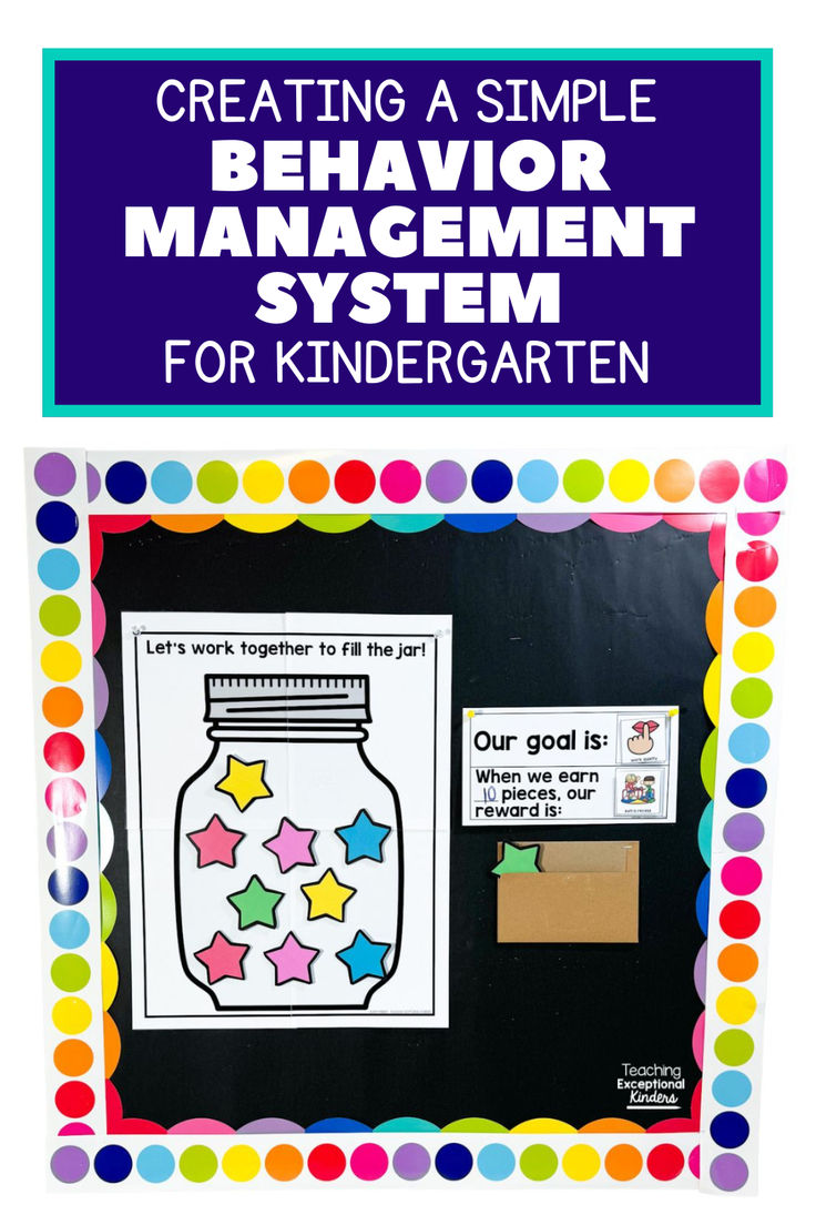 a bulletin board with the words, creating a simple behavior management system for kids to use