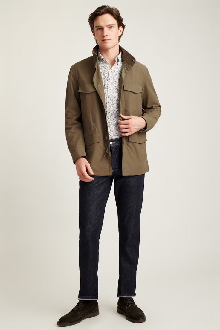 The Tech Utility Jacket | Bonobos | Bonobos 2024 Clothes, Utility Jacket, Original Prints, Chest Pocket, Fabric Care, Coats Jackets, Mens Outfits, Outfit Accessories, Clothes