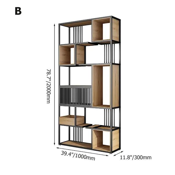 an image of a book shelf with many books on the top and bottom shelves below