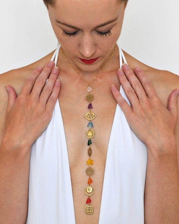 The chakra yoga jewelry for women charm necklace was designed for you to gaze at during your yoga practice, or wear to represent your yoga practice. The intent of this yoga necklace is to be mindful and bring awareness to your chakra energy points. The yoga chakra charm pendants for jewelry making and adding a sense of harmony and balance to yourself and your environment. Gazing at the symbols and colors of this woman’s necklace jewelry will heighten your sense of confidence, inspiration, and id Chakra Jewelry Stone, Affordable Spiritual Jewelry With Large Pendant, Cheap Spiritual Jewelry With Large Pendant, Cheap Spiritual Round Bead Jewelry, Luxury Unique Jewelry For Meditation, Symbolic Handmade Necklaces, Affordable Spiritual Jewelry For Celebrations, Luxury Hand-strung Jewelry For Meditation, Chakra Jewelry Mystic Crystal Imports