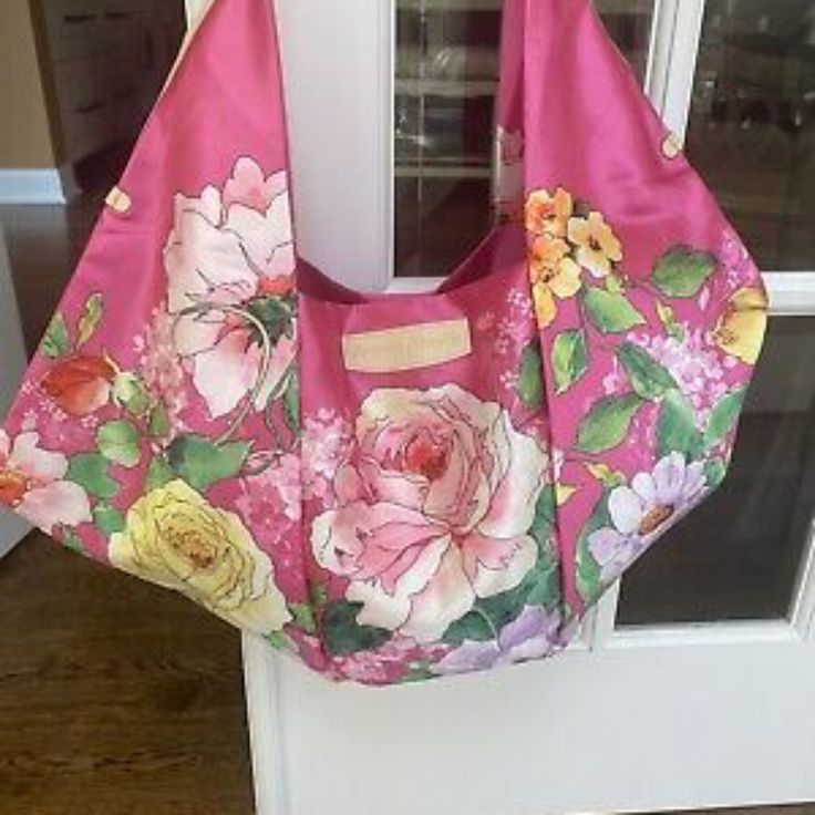 Antonio Maretti Pink Flower Bag. Satin Material, Can Be Washed. Brand New, Never Used. Spring Beach Shoulder Bag With Floral Print, Spring Floral Print Shoulder Bag For Beach, Chic Pink Beach Bag For Summer, Chic Pink Beach Bag, Spring Pink Pouch Shoulder Bag, Pink Pouch Shoulder Bag For Spring, Pink Chic Beach Bag For Vacation, Pink Shoulder Bag For Summer, Chic Pink Beach Bag For Beach Season