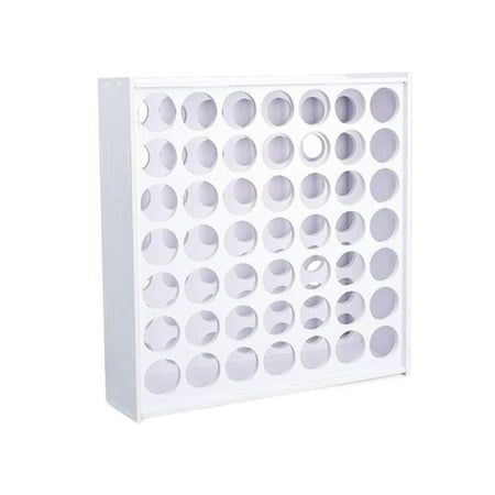 a white box with circles on it