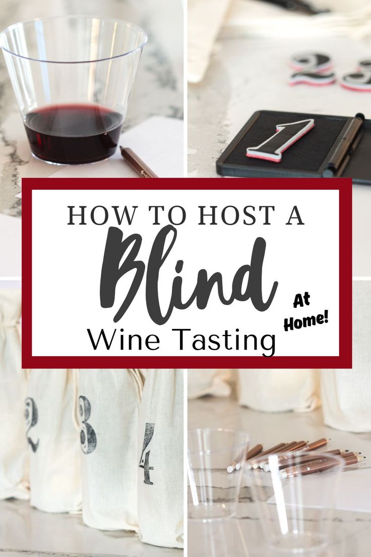 how to host a blind wine tasting at home