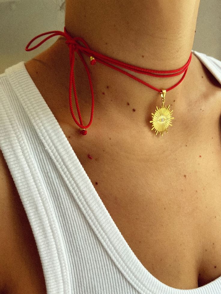 925 Red String Choker, Sun Bow Choker, Sun Pendant Necklace, Sun String Necklace, Adjustable String Necklace, Red String Necklace - Etsy Canada Hippie Choker Necklace, Bow Choker, Necklace Sun, String Necklace, Spiritual Necklace, Sun Pendant, Diy Bracelet Designs, Red String, Bling Shoes