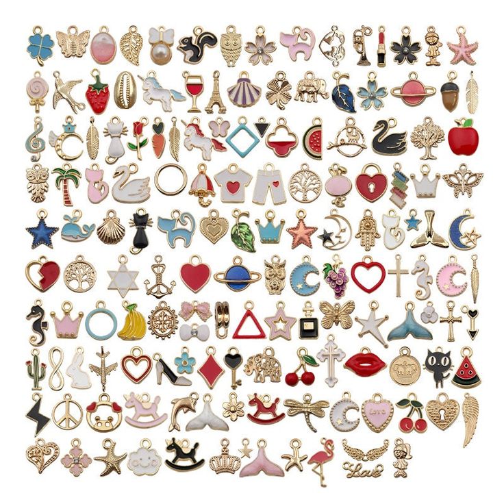 an image of many different types of earrings