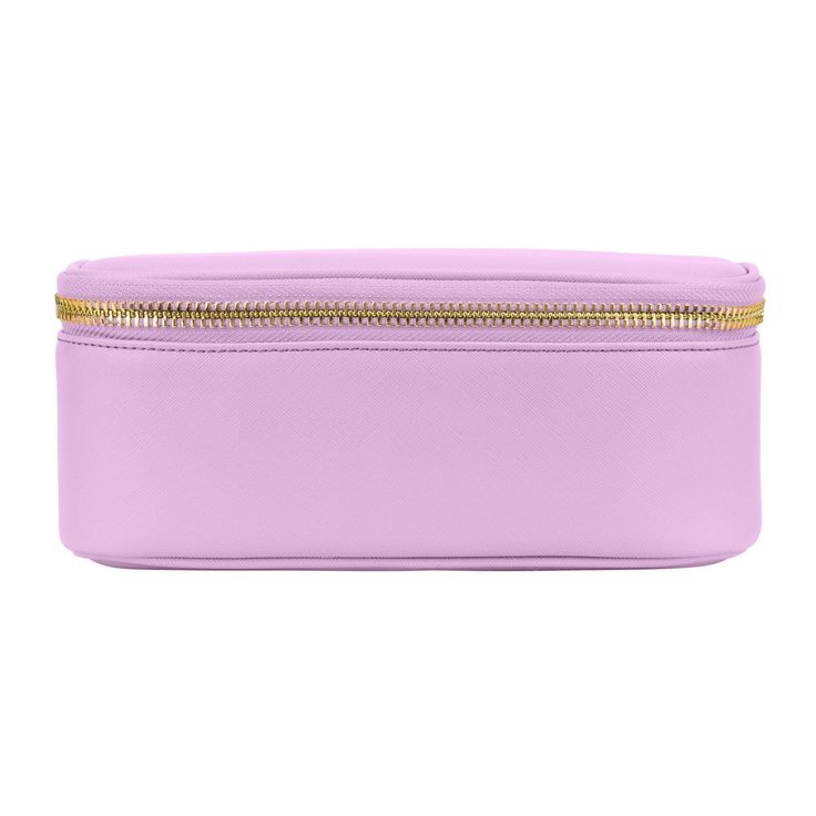 Textured Open Top Mirror Pouch Elegant Rectangular Pencil Case For Travel, Classic Rectangular Cosmetic Bag For Personal Use, Rectangular Cosmetic Bag With Case, Rectangular Cosmetic Bag With Case For Personal Use, Luxury Cosmetic Bag For Personal Use, Elegant Rectangular Cosmetic Bag For Storage, Chic Rectangular Cosmetic Bag For Daily Use, Chic Rectangular Cosmetic Bag For Personal Use, Chic Rectangular Zipper Cosmetic Bag