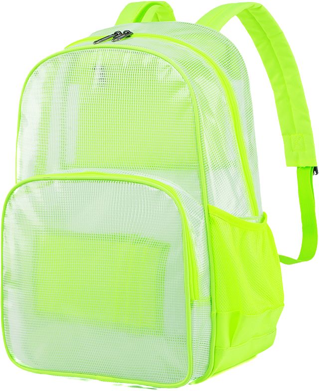 The brand-new, transparent backpack. Perfect for children's school books and supplies. Durable material with ample storage space. School Backpack With Clear Strap In Nylon, Clear Nylon Backpack For Back To School, School Backpack With Transparent Straps, Back To School Mesh Backpack For Students, Back To School Mesh Student Backpack, Clear Backpack For Back To School, Back To School Clear Backpack, Back To School Backpack With Mesh Pockets, Back To School Clear Backpack For School