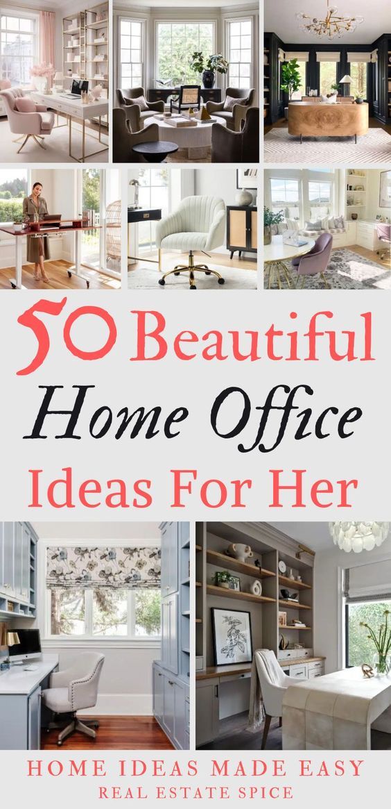 the top 10 beautiful home office ideas for her