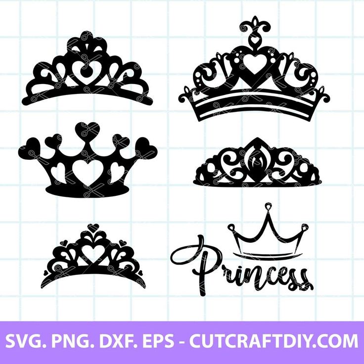 princess crown svg files for cutting