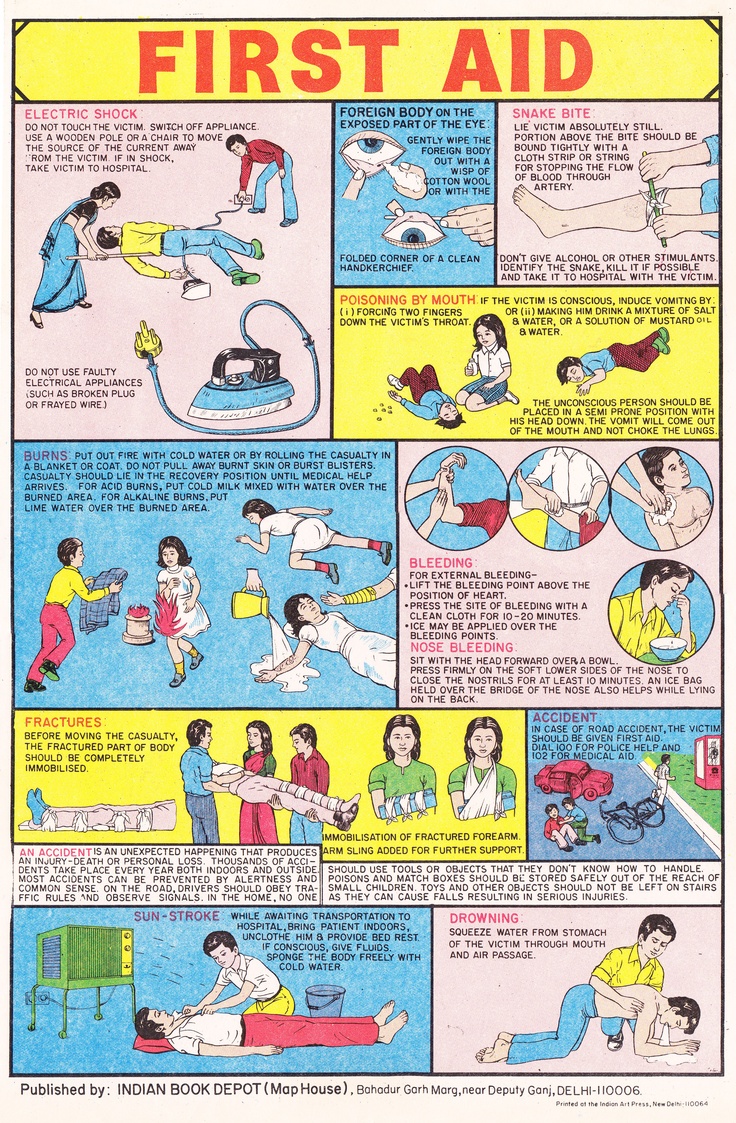 the first aid poster shows how to use an aeg